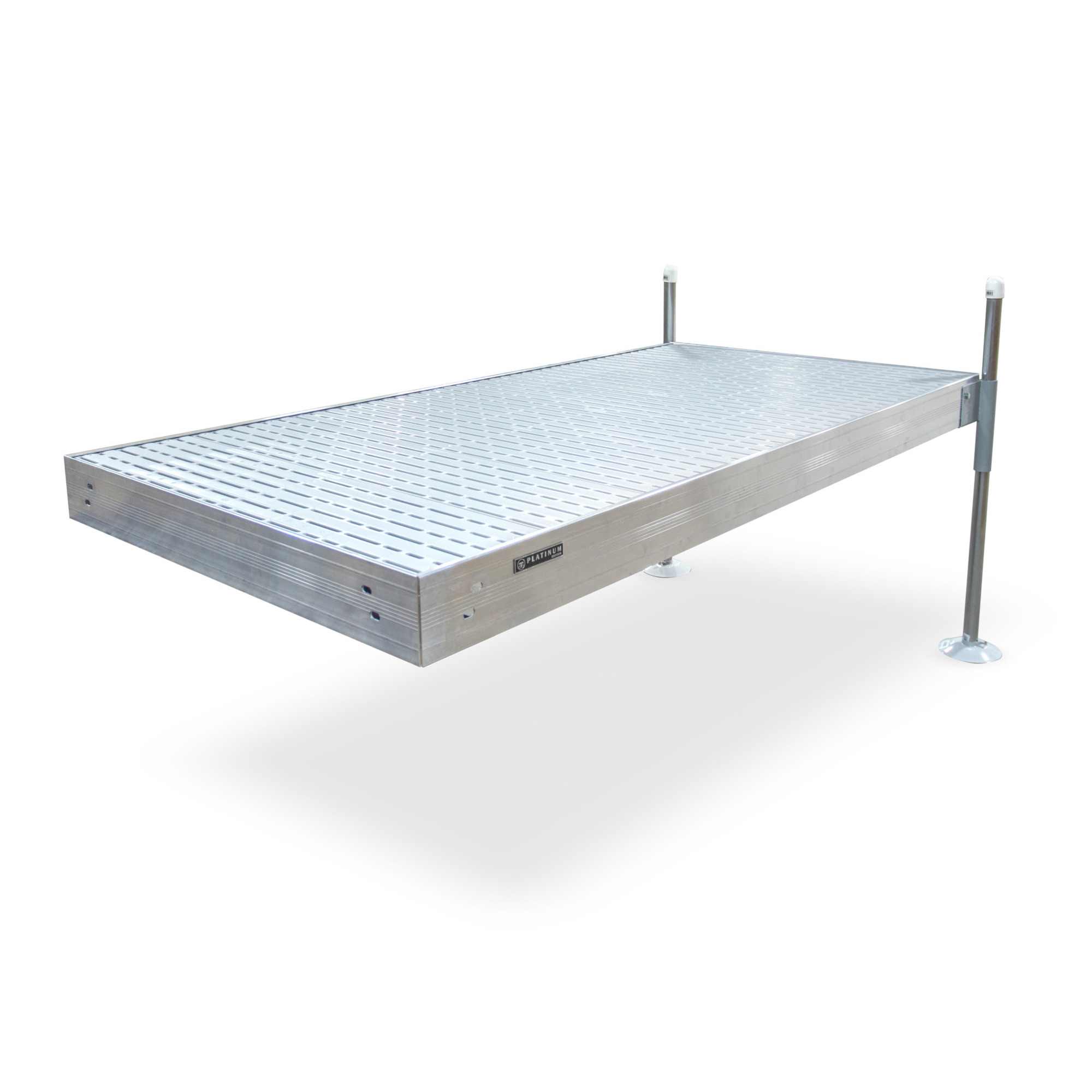 Tommy Docks Titan Platinum Aluminum Dock - 8ft., 48in. x 96in., Skid-Resistant Surface, Model# TDSAT-40011